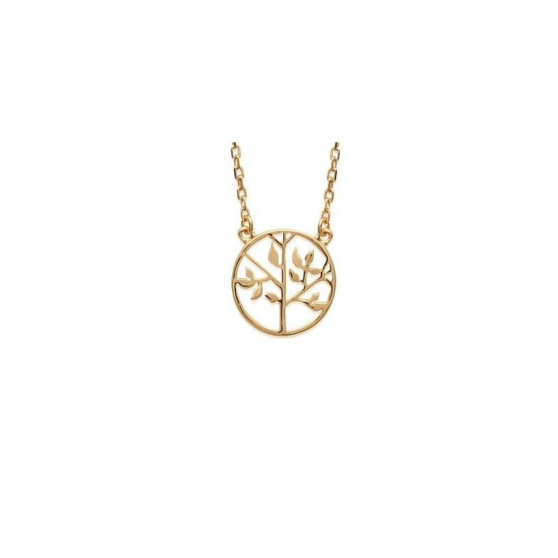Collier arbre de vie en plaqué or pour femme - Synopsis - Lyn&Or Bijoux