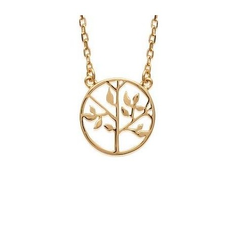 Collier arbre de vie en plaqué or pour femme - Synopsis - Lyn&Or Bijoux
