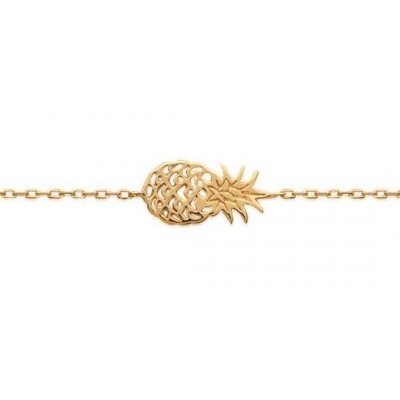 Bracelet en plaqué or pour femme pour femme - Ananas - Lyn&Or Bijoux