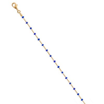 Bracelet bleu en plaqué or pour femme - Pep's - Lyn&Or Bijoux
