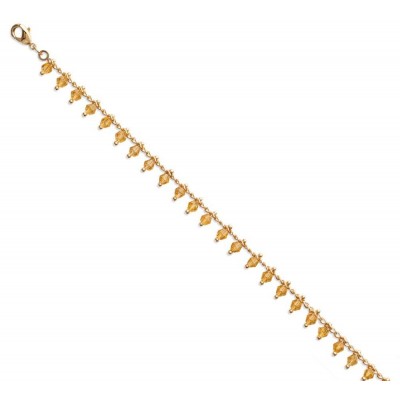 Bracelet femme en plaqué or et cristal de Swarovski Jaune - Tik - Lyn&Or Bijoux