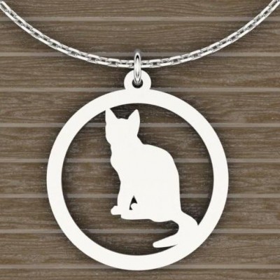 Bracelet femme en argent, Chat rêveur par CabaneTchanque - Lyn&Or Bijoux