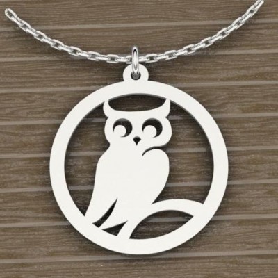 Collier et pendentif argent pour Femme - Chouette - Lyn&Or Bijoux