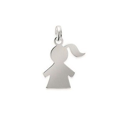 Pendentif pour enfant en argent - Fillette - Lyn&Or Bijoux