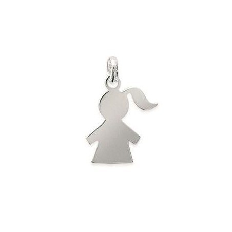 Pendentif pour enfant en argent - Fillette - Lyn&Or Bijoux