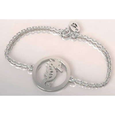 Bracelet de créateur en argent pour femme - Hippocampe - Lyn&Or Bijoux