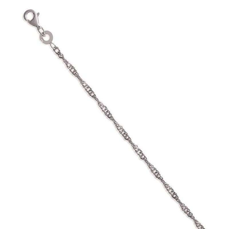 Chaîne de cheville en argent 925 millièmes pour femme, Emilie Chaîne de cheville en argent 925 millièmes pour femme, Emilie