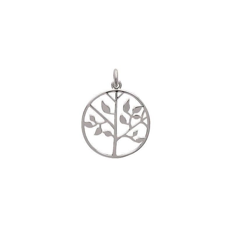 Pendentif arbre de vie en argent rhodié pour femme - Signature - Lyn&Or Bijoux