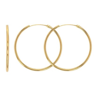 Créoles en or 18 carats pour femme - Zhora 30 mm - Lyn&Or Bijoux