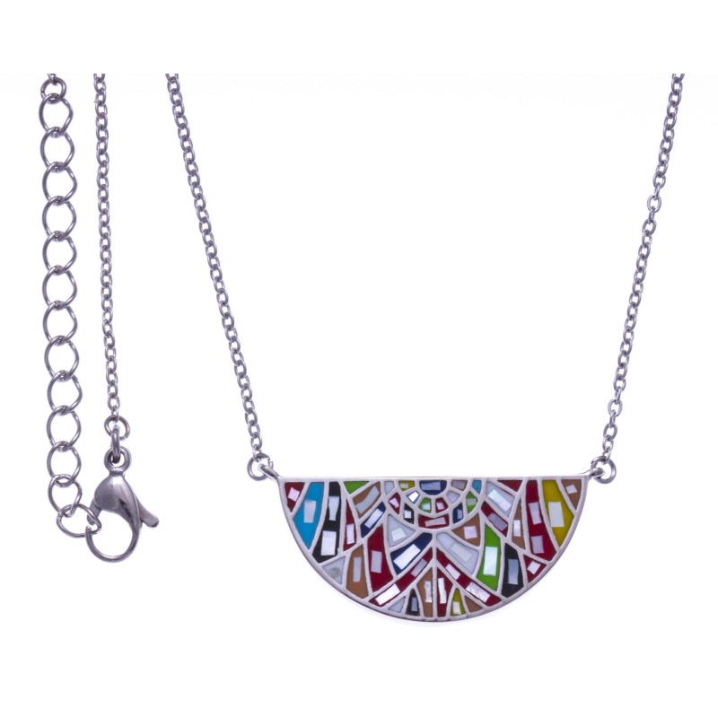 Collier & pendentif de créateur multicolore pour femme, marque odena Collier & pendentif de créateur multicolore pour femme, marque odena