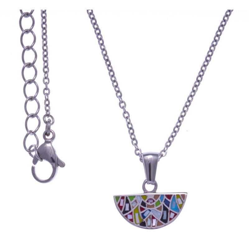 Collier ras-de-cou de créateur multicolore pour femme, marque odena Collier ras-de-cou de créateur multicolore pour femme, marque odena