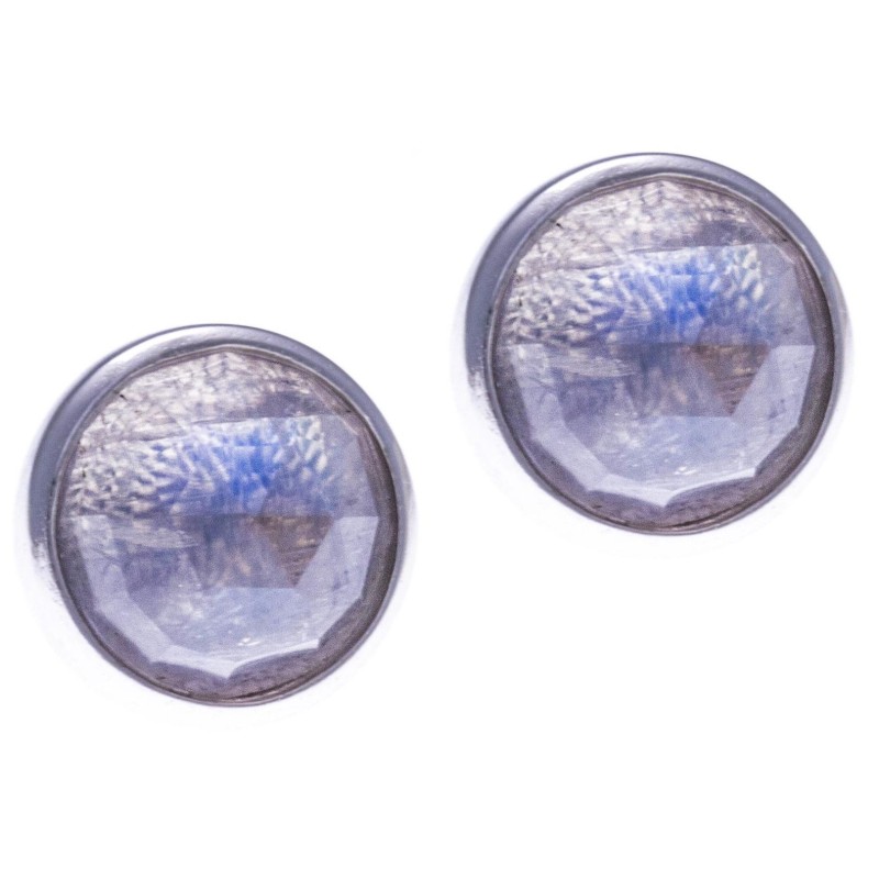 Boucles d'oreilles en pierres naturelles pour femme, argent 925, pierre de lune Boucles d'oreilles en pierres naturelles pour femme, argent 925, pierre de lune