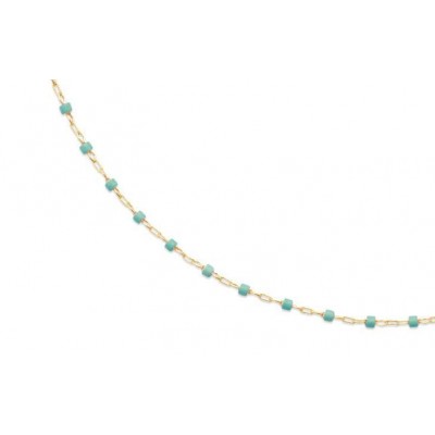 Bracelet vert en plaqué or pour femme - Etta - Lyn&Or Bijoux