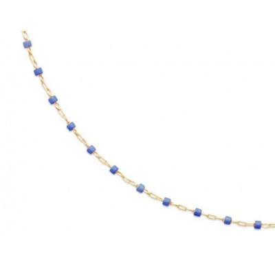 Bracelet bleu en plaqué or pour femme - Etta - Lyn&Or Bijoux