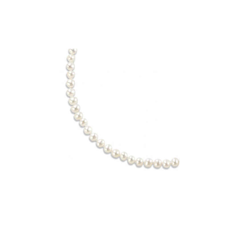 Collier de perles blanches d'eau douce pour femme, or 18 carats - L'indémodable - Lyn&Or Bijoux