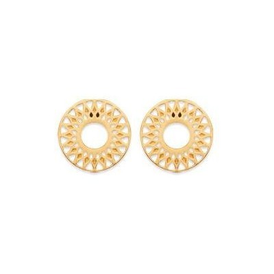 Boucles d'oreille solaires pour femme & fille en plaqué or - Dybbi - Lyn&Or Bijoux