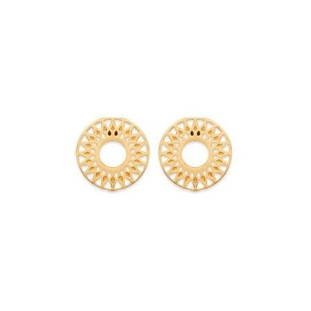 boucles d'oreilles solaires pour femme & fille en plaqué or - Dybbi - Lyn&Or Bijoux