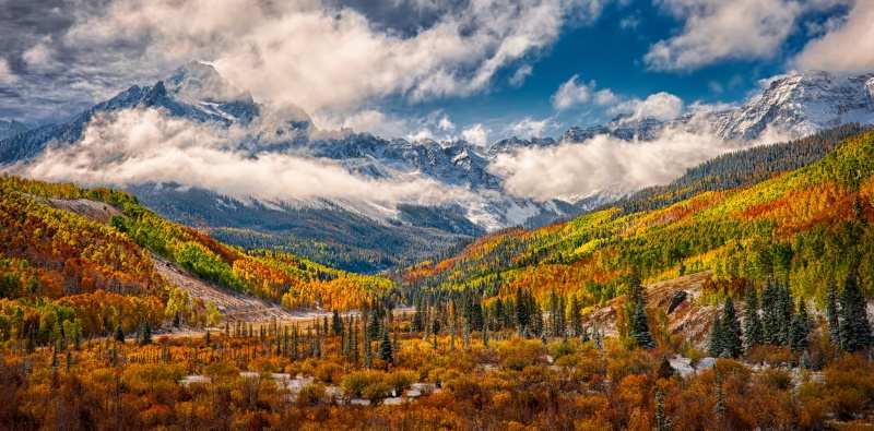 automne dans les montagne du Colorado, USA