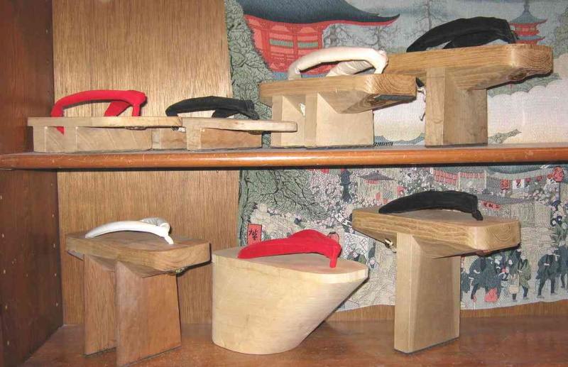 geta chaussures japon en bois