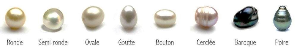 de quelle formes peuvent être les perles naturelles?