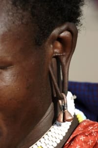 Boucles d'oreilles masulines Masai