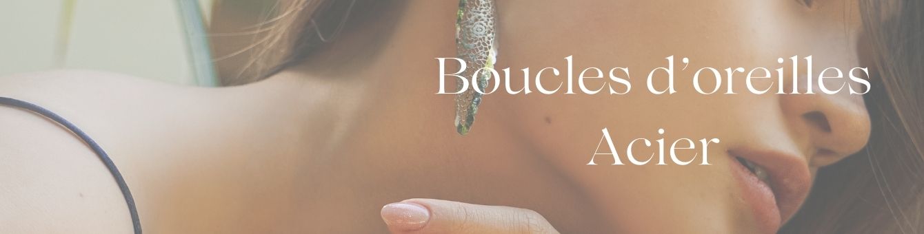 boucles d'oreilles acier inoxydable pour femme