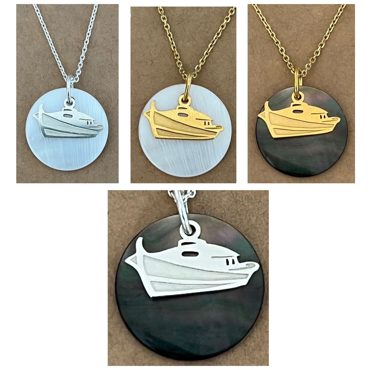 collier pendentif bateau pour femme