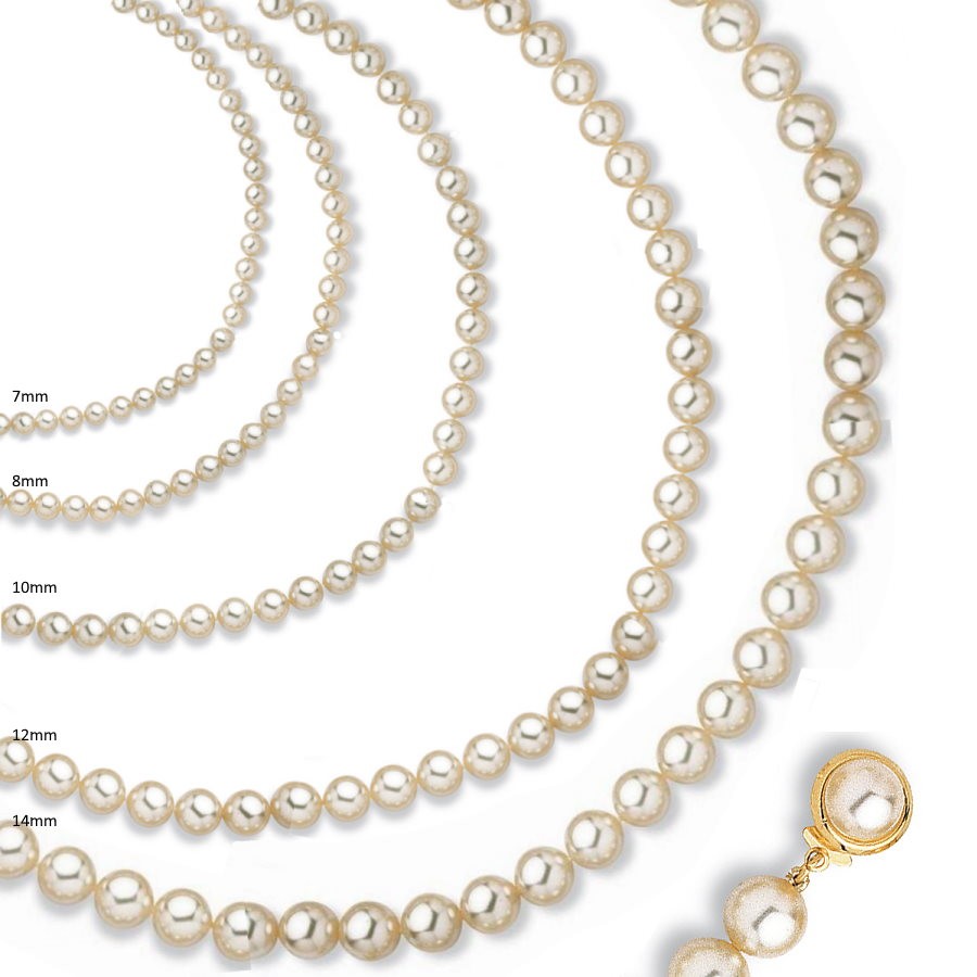 collier de perles blanches, bijoux de mariage