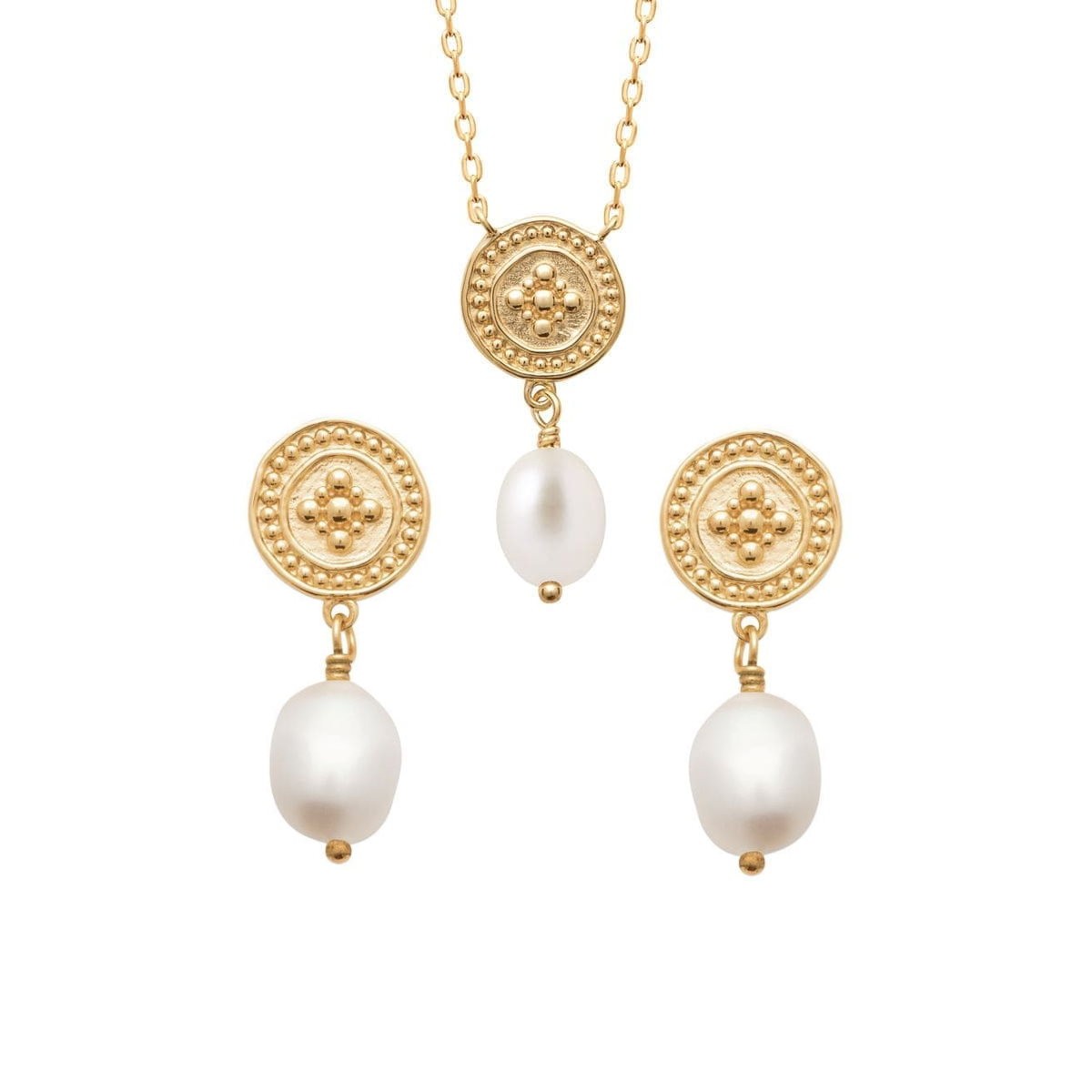 collier mariage et boucles d'oreilles assorties