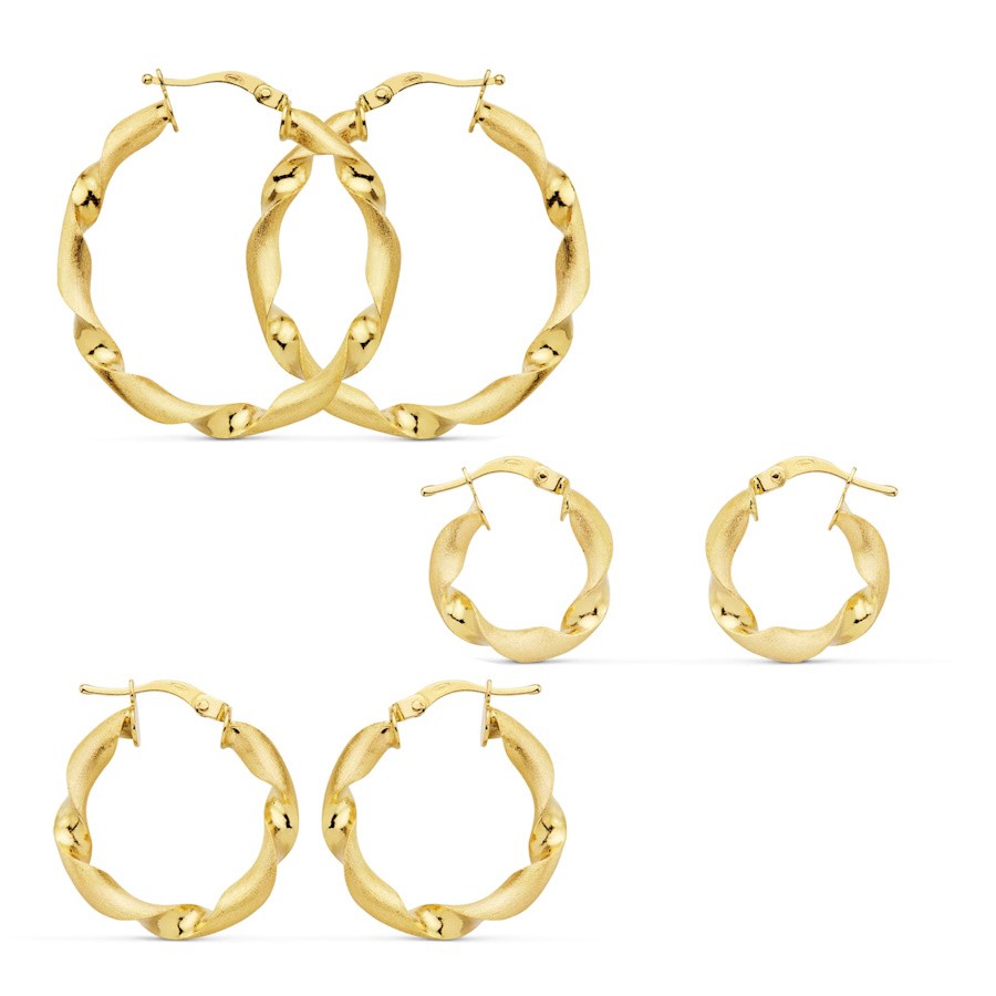 anneaux créoles en or cadeau de luxe pour femme
